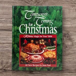 💕 Vintage 1996 Company’s Coming Christmas Hardcover Cookbook by Jean Paré